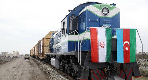 Испытательный поезд на дороге Астара-Решт Фото:  пресс-служба АЖД
