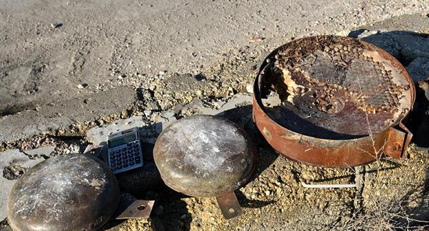 Мины, найденные саперами. Фото: Пресс-служба министерства обороны РФ