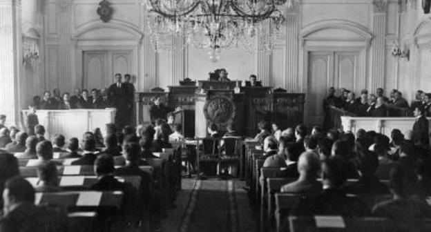 Учредительное собрание Грузии, 1919 год. Фото National Archives of Georgia, предоставлено пресс-службой правительства Грузии.