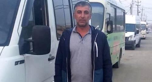 Участник голодовки водителей в Махачкале Гусейн Шейхвалиев. Фото: Ильяс Капиев для "Кавказского узла". Участник голодовки водителей в Махачкале Гусейн Шейхвалиев. Фото: Ильяс Капиев для "Кавказского узла".