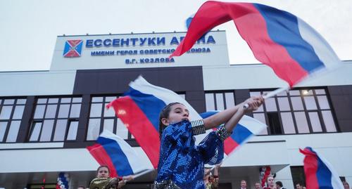 Открытие стадиона стадион Ессентуки-Арена. Фото  http://www.minsport.ru/новости_/item/14486-stadion-essentuki-arena-torzhestvenno-otkryt-k-chm-2018.html