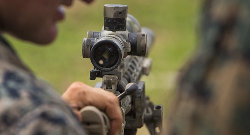 Прицел. Фото CC0 / Military_Material / bullet

