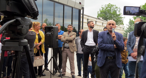 Акция в Степанакерте 13 июня 2018. Фото Алвард Григорян для "Кавказхского узла"