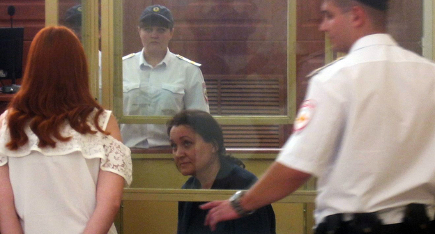 Светлана Мартынова в зале суда. Фото Константина Волгина для "Кавказского узла"

