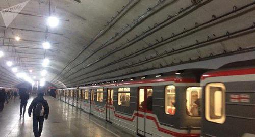 Станция метро "Варкетили".
Фото © Sputnik / STRINGER
https://sputnik-georgia.ru/society/20180131/239118294/Stancija-metro-Varketili-posle-ChP-vozobnovila-rabotu.html Станция метро "Варкетили".
Фото © Sputnik / STRINGER
https://sputnik-georgia.ru/society/20180131/239118294/Stancija-metro-Varketili-posle-ChP-vozobnovila-rabotu.html