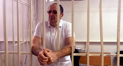 Оюб Титиев в зале суда. Фото Патимат Махмудовой для "Кавказского узла"