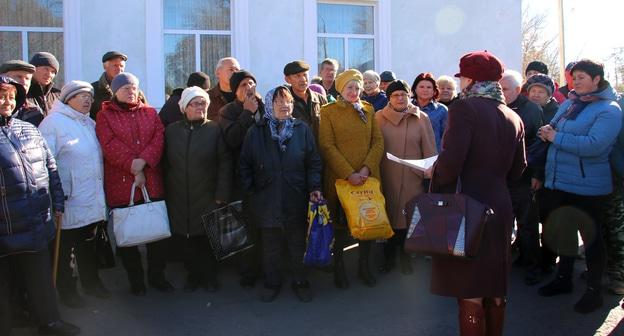 Участники пикета в Гуково. 2 ноября 2018 года. Фото Вячеслава Прудникова для "Кавказского узла"