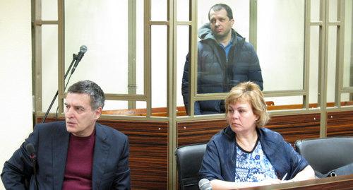 Андрей Виноградов и его адвокаты. Фото Константина Волгина для "Кавказского узла"
