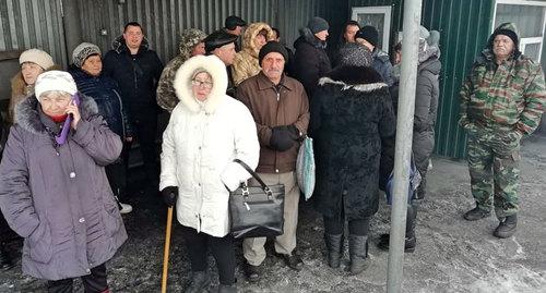 Шахтёры получили обещанный гуманитарный уголь. Гуково, 28 ноября 2018 года. Фото Вячеслава Прудникова для "Кавказского узла"