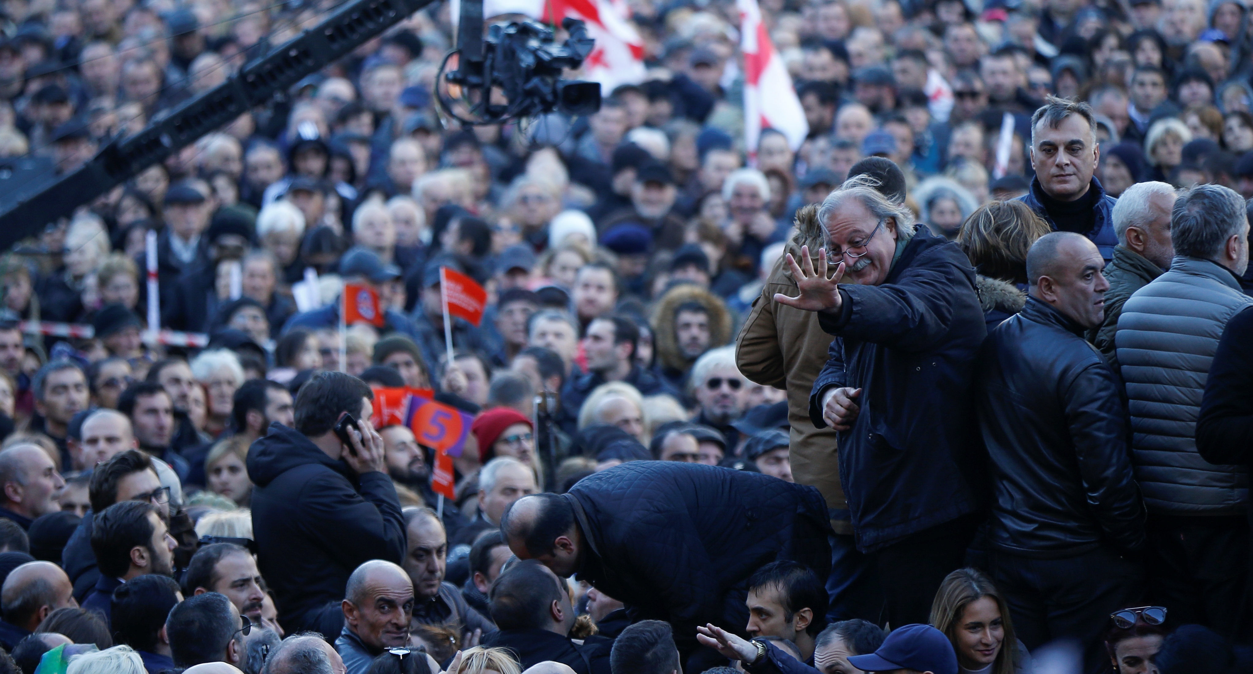 Акция протеста в Тбилиси в декабре 2018 года. Фото: REUTERS/David Mdzinarishvili