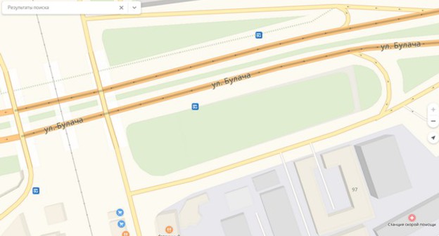 Район улицы Булача в Махачкале, где на строительство АЗС жаловались местные жители. Скриншот с сервиса «Яндекс. Карты».