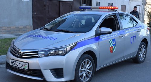 Машина МВД Абхазии. Фото: Томас Тхайцук / Sputnik