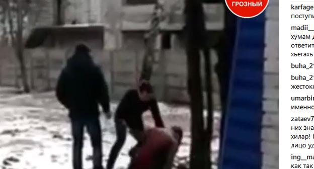 Кадр из видеозаписи драки https://www.instagram.com/p/BsTtMQll13X/