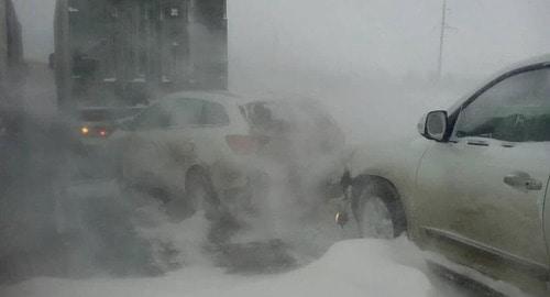 Метель на дорогах. Волгоградская область. Фото: ГУ МВД по Волгоградской области
