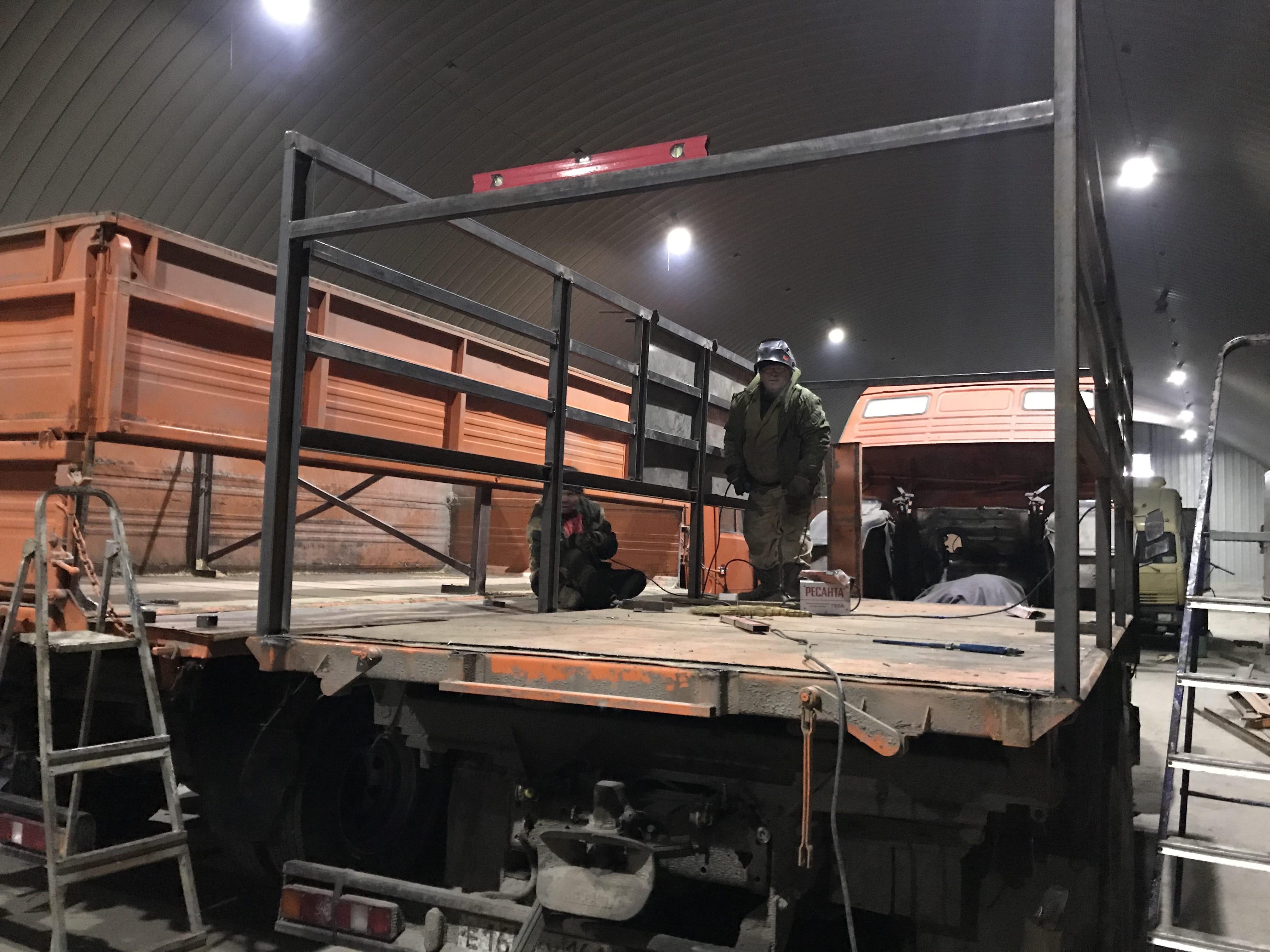 Бастующие водители зерновозов. Фото Вячеслава Прудникова для "Кавказского узла"