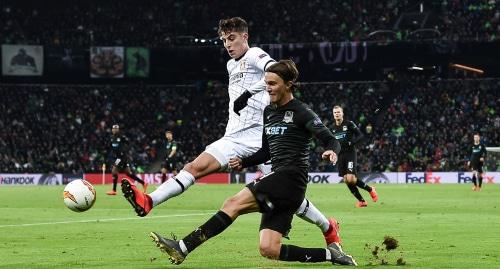 Игроки "Краснодара" и "Байера", 14 февраля 2019 года. Фото пресс-службы ФК "Краснодар". https://fckrasnodar.ru/team/photo/object/?object_id=133476 Игроки "Краснодара" и "Байера", 14 февраля 2019 года. Фото пресс-службы ФК "Краснодар". https://fckrasnodar.ru/team/photo/object/?object_id=133476