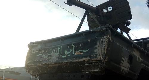 "Тачанка" боевиков на платформе ростовского вокзала. Ростов-на-Дону, 27 февраля 2019 г. Фото Константина Волгина для "Кавказского узла"