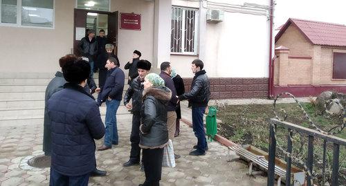 Участники процесса по иску ингушской активистки Анжелы Матиевой. Фото: Умар Йовлой для "Кавказского узла"
