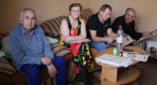 Гуковские шахтеры во время голодовки. 14 марта 2019 г. Фото Вячеслава Прудникова для "Кавказского узла"