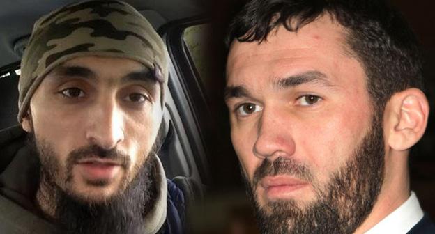 Тумсо Абдурахманов и Магомед Даудов. Фото: кадр видео «Прописка в Польше | Сравните с Россией» 
ABU-SADDAM SHISHANI, https://www.youtube.com/watch?v=B8DMZBYQatI . Фото: Пресс-служба ЕР в Чечне https://chechen.er.ru/persons/9072/, коллаж "Кавказского узла"