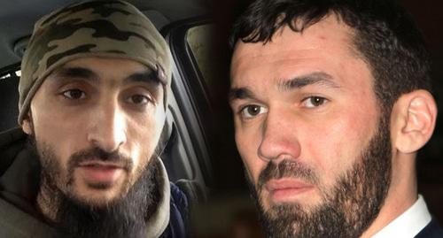 Тумсо Абдурахманов и Магомед Даудов. Фото: кадр видео «Прописка в Польше | Сравните с Россией» 
ABU-SADDAM SHISHANI, https://www.youtube.com/watch?v=B8DMZBYQatI . Фото: Пресс-служба ЕР в Чечне https://chechen.er.ru/persons/9072/, коллаж "Кавказского узла"