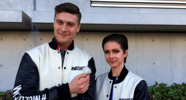 Наталья Забияко и Александр Энберт. Фото: кадр  видео "Наталья Забияко -- Александр Энберт. ЧМ. Сайтама, Япония 2019": https://www.youtube.com/watch?v=tZLcfN2pduI