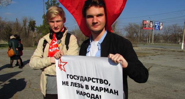 Участники митинга "Молодежная весна". Волгоград, 31 марта 2019 года. Фото Вячеслава Ященко для "Кавказского узла"