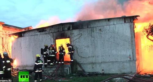 Пожар в бакинском наркологическом центре. Скриншот видео RT на русском https://www.youtube.com/watch?v=olBBpqPNE84

