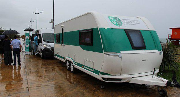 Передвижная лаборатория в  Батуми. Фото © FB/ Министерство здравоохранения Грузии https://www.facebook.com/mohgovge