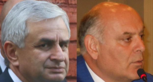 Рауль Хаджимба (слева), Аслан Бжания. коллаж "Кавказского узла".