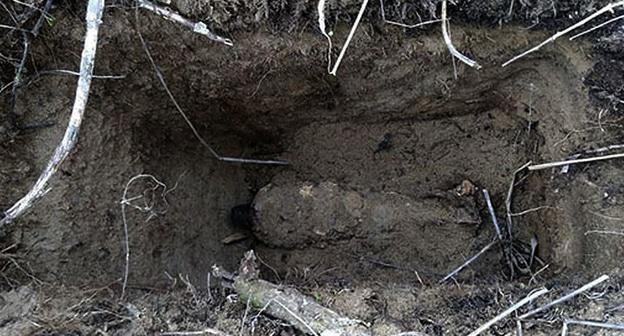 Минометная мина времен Великой Отечественной войны Фото: пресс-служба ЮВО
