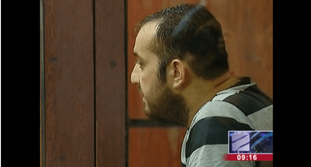 Георгий Чантурия в зале суда. Октябрь 2018 года. Скриншот видео. http://www.rustavi2.ge/en/news/114529