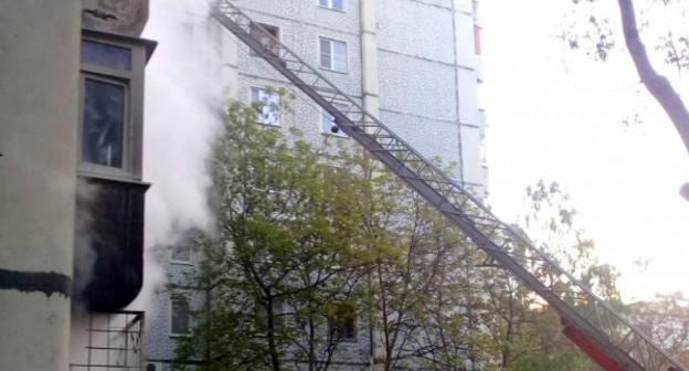 Пожар в Железноводске. Фото: пресс-служба ИЧС http://26.mchs.gov.ru/operationalpage/operational/item/8072998/