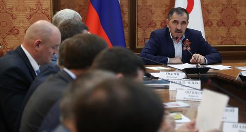 Заседание республиканской комиссии по координации работы по противодействию коррупции. Фото: пресс-служба главы РИ Заседание республиканской комиссии по координации работы по противодействию коррупции. Фото: пресс-служба главы РИ