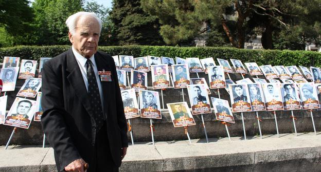Председатель Союза ветеранов Великой Отечественной войны и труда Нагорного  Карабаха Сергей Барсегян. Степанакерт. 9 мая 2019 год. Фото Алвард Григорян для "Кавказского узла"