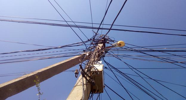 Столб электроснабжения. Фото Нины Тумановой для "Кавказского узла"