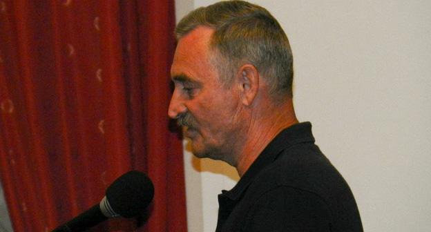 Руководитель инициативной группы дольщиков Алексанр Назаров. Фото Татьяны Филимоновой для "Кавказского узла"