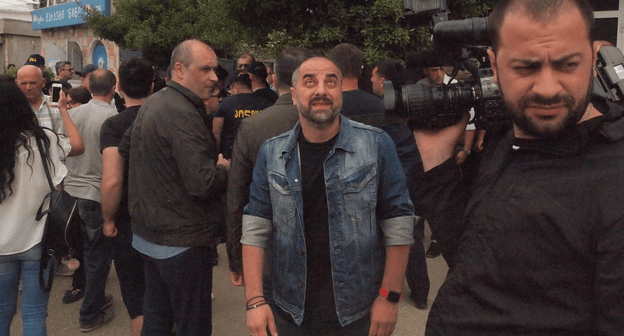 Георгий Капанадзе на выборах в Зугдиди 19 мая 2019 года. Фото Беслана Кмузова для "Кавказского узла"