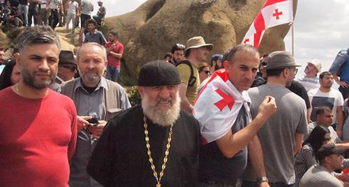 Акция у монастырского комплекса "Давид Гареджи". 28 мая 2019 г. Фото Беслана Кмузова для "Кавказского узла" Акция у монастырского комплекса "Давид Гареджи". 28 мая 2019 г. Фото Беслана Кмузова для "Кавказского узла"