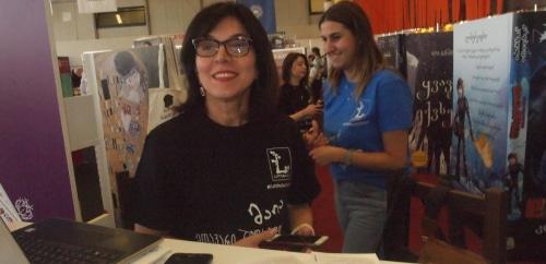 Майя Алудаури - главный редактор издательства "Palitra L". Фото Беслана Кмузова для "Кавказского узла".