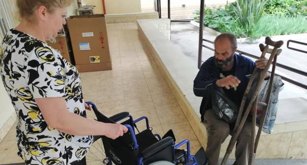 Александр Гольцев в больнице № 3 куда его госпитализировали. Фото Светланы Кравченко для "Кавказского узла"
