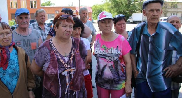 Пикет шахтеров в Гуково 8 июня 2019 года. Фото Вячеслава Прудникова для «Кавказского узла»