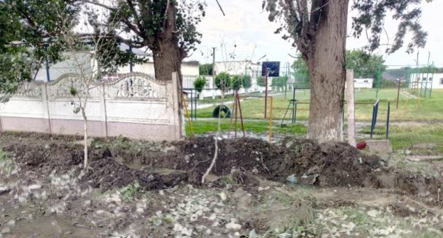 На месте взрыва в селении Дугулубгей. 13.06.2019 г. Фото: Людмила Маратова для "Кавказского узла"