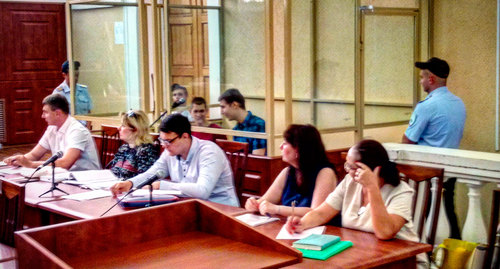 Заседание в Ростовском областном суде по делу о подготовке беспорядков в Ростове-на-Дону. Фото Константина Волгина для "Кавказского узла"
