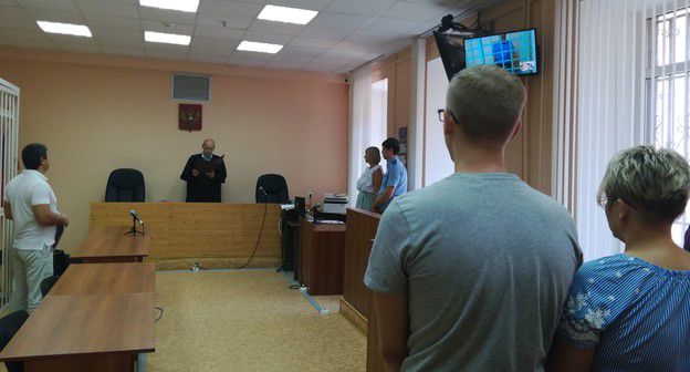 Волгоградский облсуд. Судья зачитывает решение. Фото Татьяны Филимоновой для "Кавказского узла"