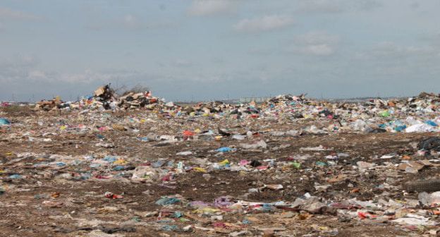 Мусорный полигон в Калмыкии. Фото: Пресс-служба Общероссийского народного фронта https://onf.ru