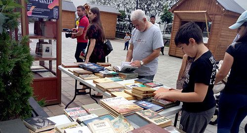 Посетители фестиваля "Человек читающий". Нальчик, 10 августа 2019 года. Фото Людмилы Маратовой для "Кавказского узла".
