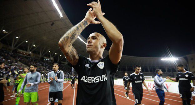 Матч "Карабах" - "Линфилд" 29 августа 2019 года. Фото Азиза Каримова для "Кавказского узла"