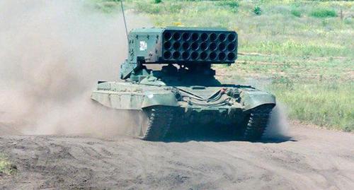 Спецтехника во время учений в Северной Осетии. Фото пресс-службы ЮВО