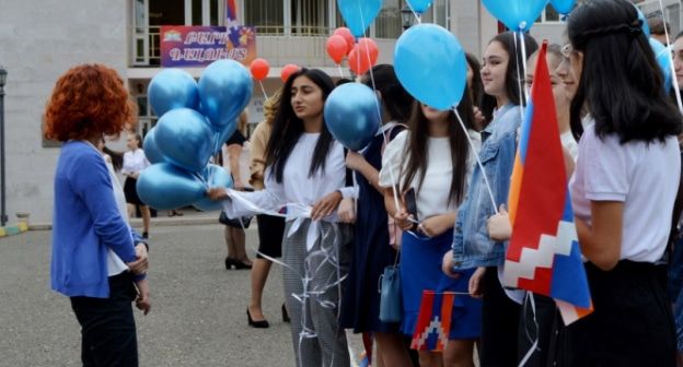 Ученики в Нагорном Карабахе. Фото Алвард Григорян для "Кавказского узла".